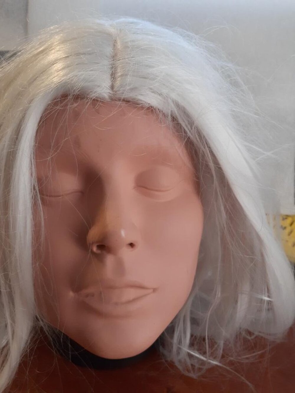 NEW TAG ! Smile Long 27" Inch Curly Wig Silver